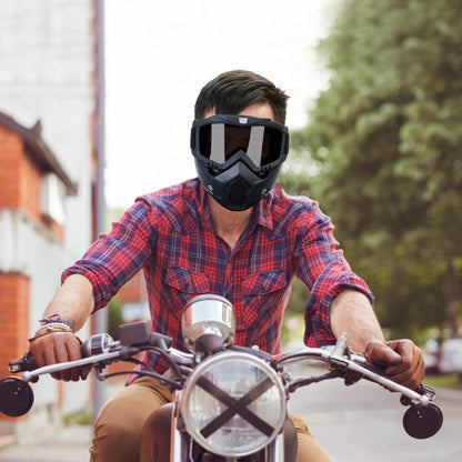 Motorcycle Goggles Removable Face Mask