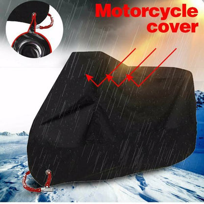 3XL Motorcycle Cover Waterproof Heavy Duty For Winter Outside Storage Snow Rain