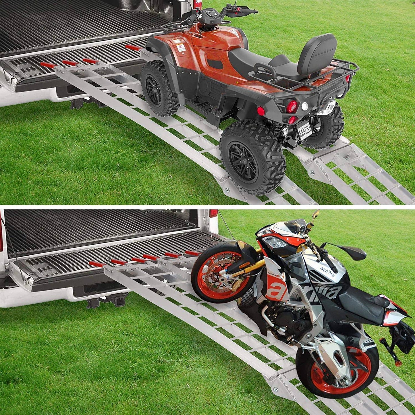 1500lbs Capacity Aluminum Foldable Truck Ramp