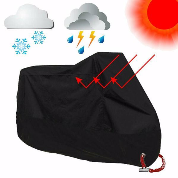 3XL Motorcycle Cover Waterproof Heavy Duty For Winter Outside Storage Snow Rain